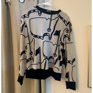 Masters Logo Blue Sweater Large Foray